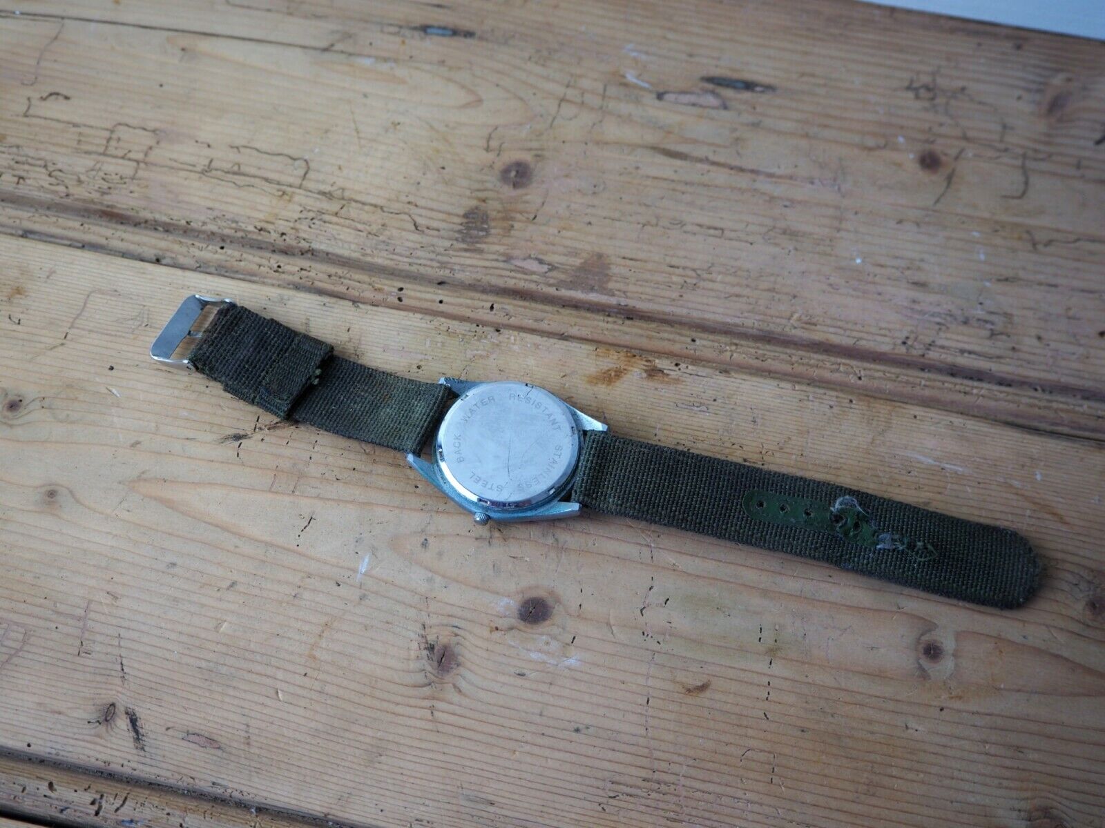 Military Watch Olive Green MG. Orkina Watch Strap stainless steel Water Resist - Image 5